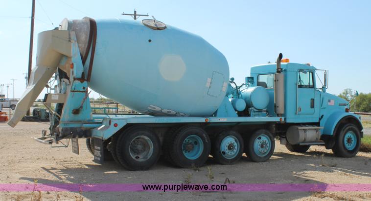 image for item G5743 1993 Kenworth W900 oilfield fabricated cement mixer truck