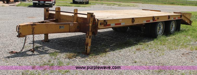image for item G5745 1996 Belshe DT235 equipment trailer