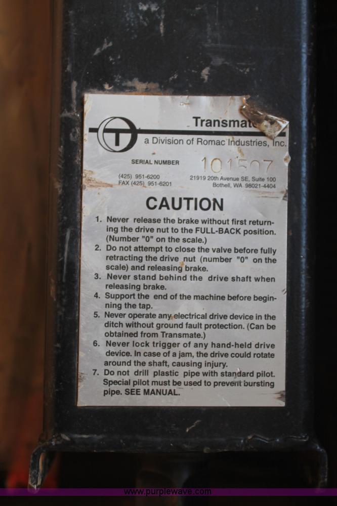 image for item G5763 Transmate TapMate pipe drilling machine