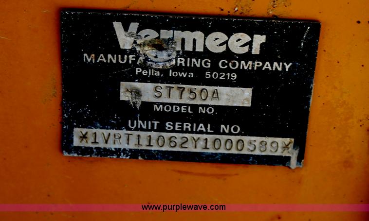 image for item G5797 Vermeer ST750A mudd mixing system