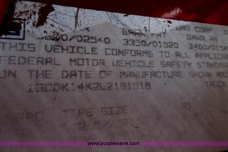 image for item H9818 1990 Chevrolet 1500 pickup truck