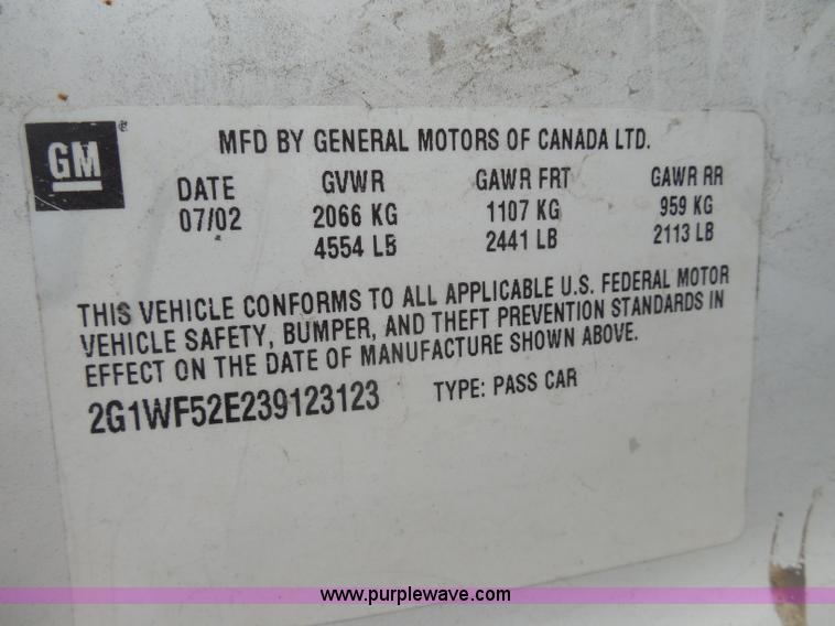 image for item H9979 2003 Chevrolet Impala