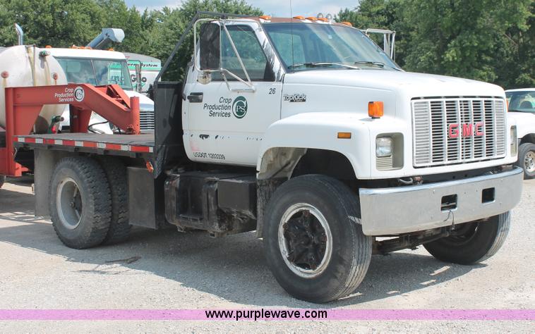 image for item I7832 1992 GMC TopKick C7H042 flatbed truck