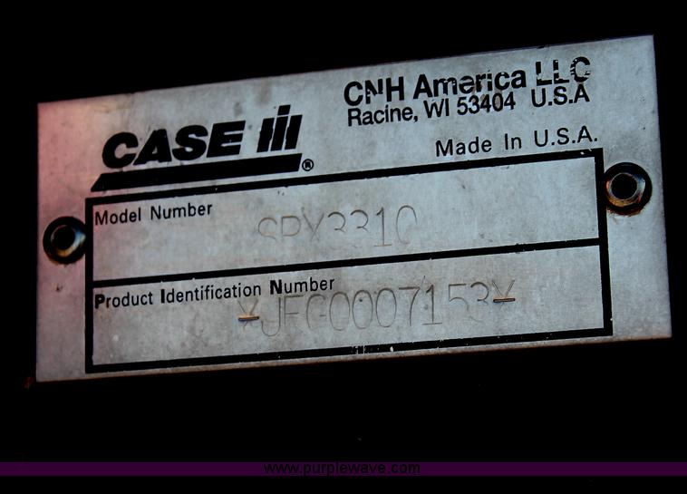 image for item I7851 2005 Case IH SPX3310 Patriot self-propelled sprayer