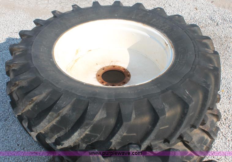 image for item I7852 (4) Michelin Agribib 520/85R38 tires and wheels