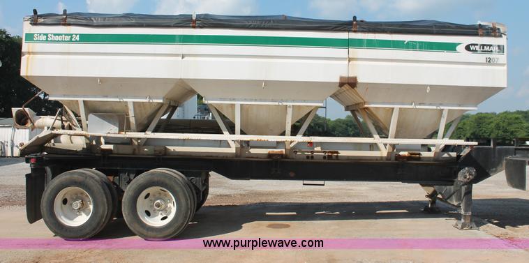 image for item I7853 1981 Willmar Side Shooter 24 tandem axle tender trailer