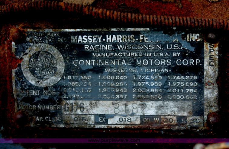 image for item I7855 Massey-Ferguson 65 tractor