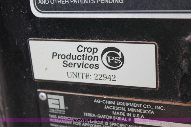 image for item I7856 1998 Ag-Chem TerraGator 8103 cab and chassis