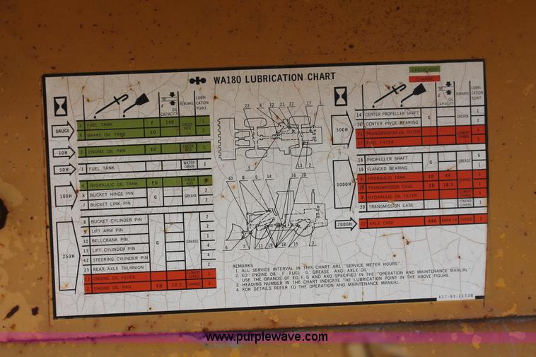 image for item I7890 Komatsu WA180 articulated loader