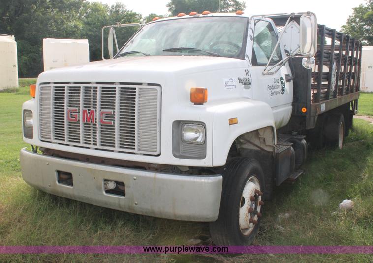 image for item I7913 1994 GMC TopKick Lo-Pro C6000 stake bed truck