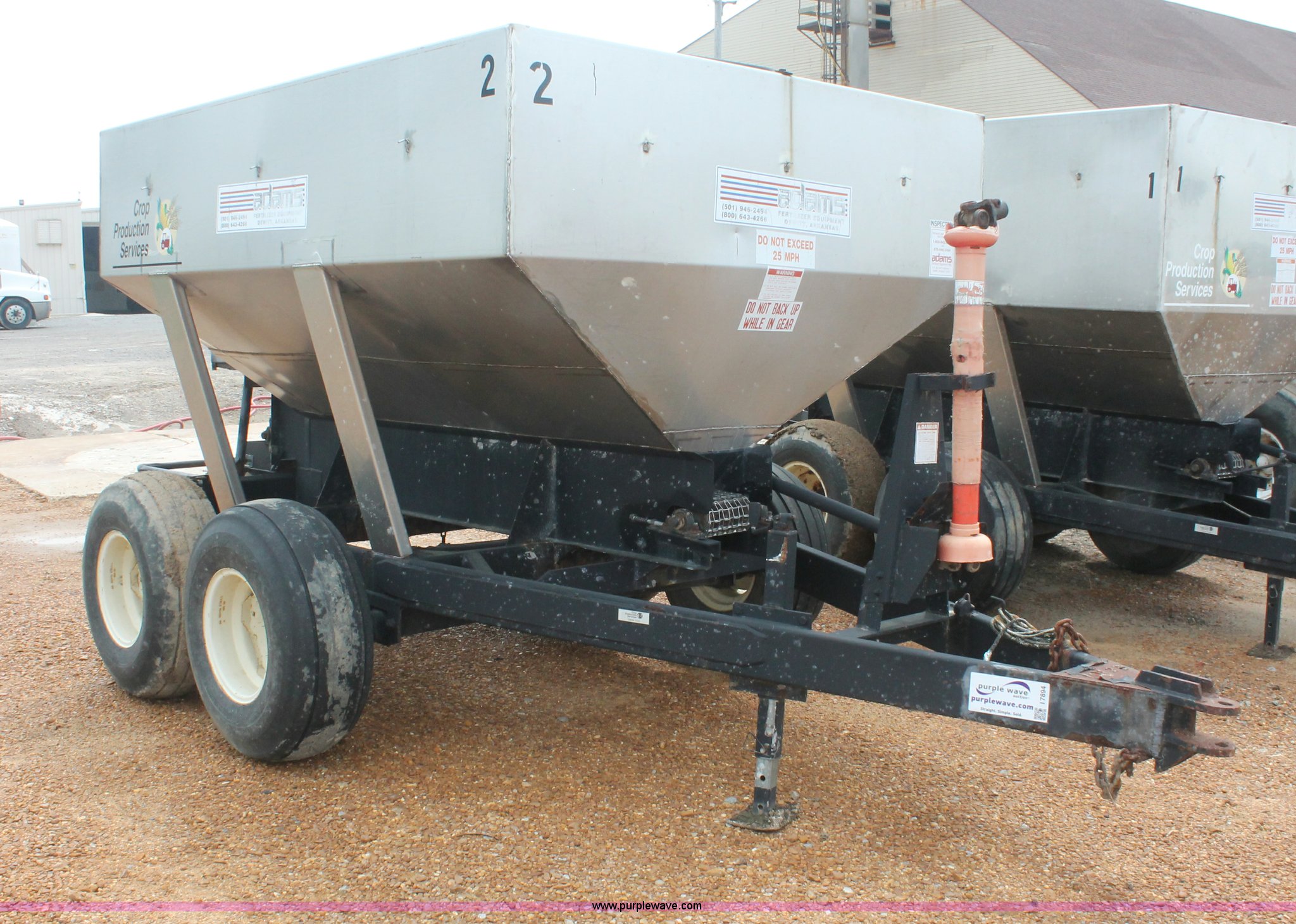 Adams 5 ton dry fertilizer spreader in Wynnburg, TN Item I7894 sold Purple Wave