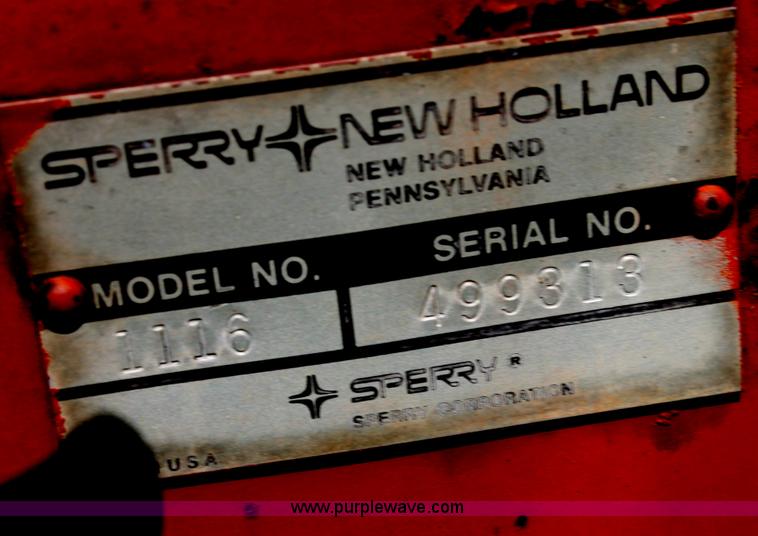 image for item G4058 1985 New Holland 1116 Speedrower self-propelled swather