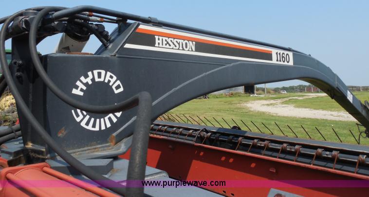 image for item H9807 1990 Hesston 1160 Hydro-Swing swather