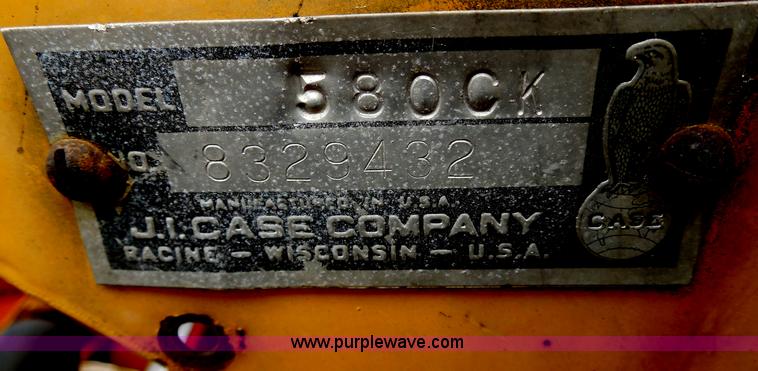 image for item H9837 1967 Case 580 backhoe