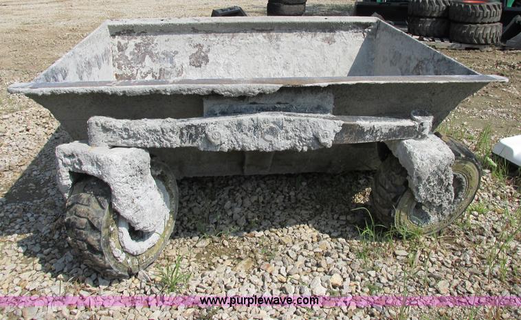 image for item AC9439 Skid steer hopper bucket with tires