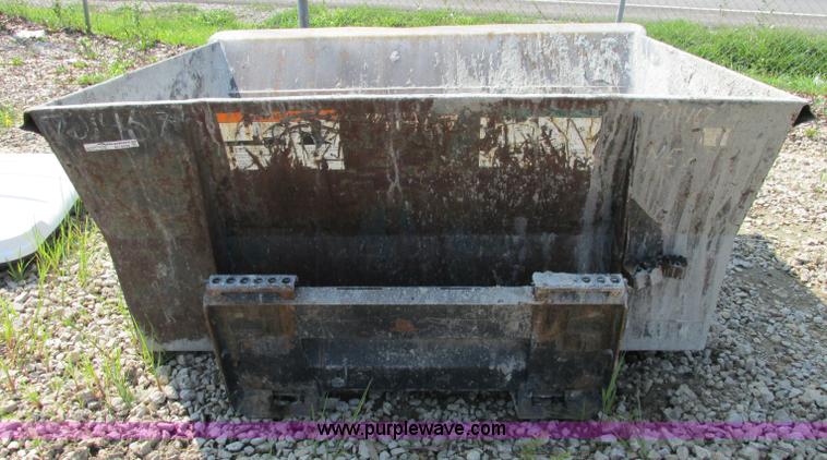 image for item AC9439 Skid steer hopper bucket with tires