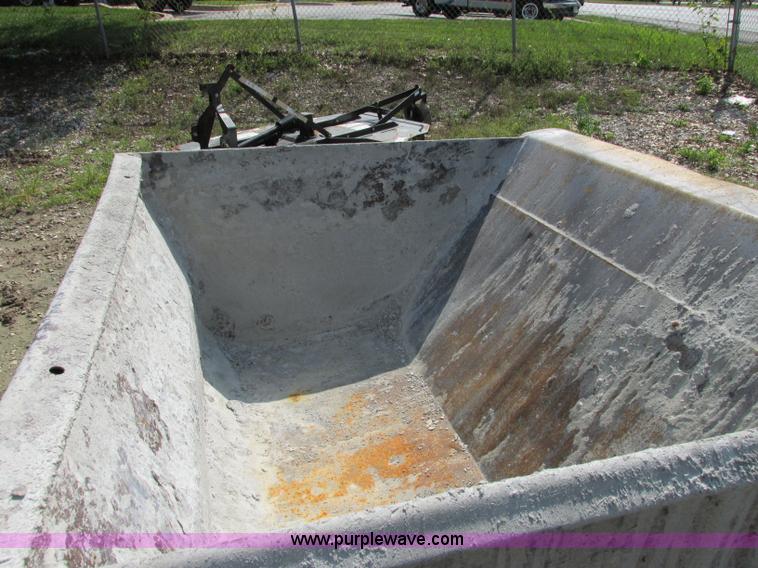 image for item AC9439 Skid steer hopper bucket with tires