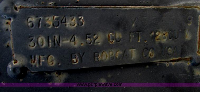 image for item AC9453 Bobcat 30"W trenching bucket