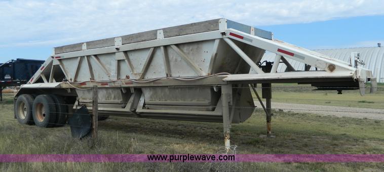 image for item D6014 1967 Beall double hopper belly dump trailer