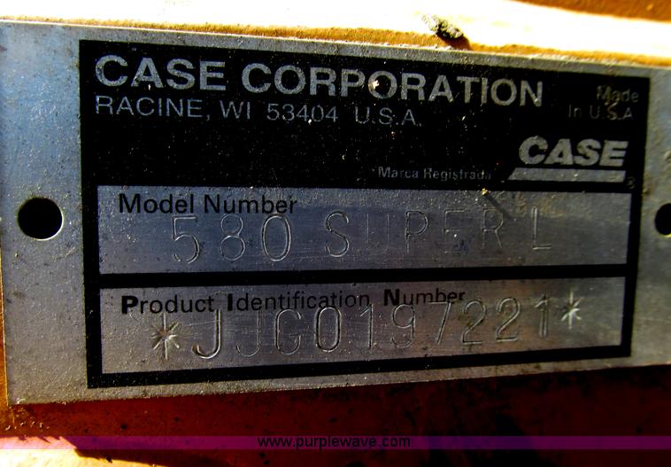 image for item D7442 1996 Case 580 Super L backhoe