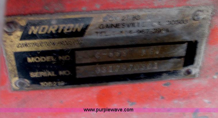 image for item E7308 Norton C65B-KGV 36" concrete saw