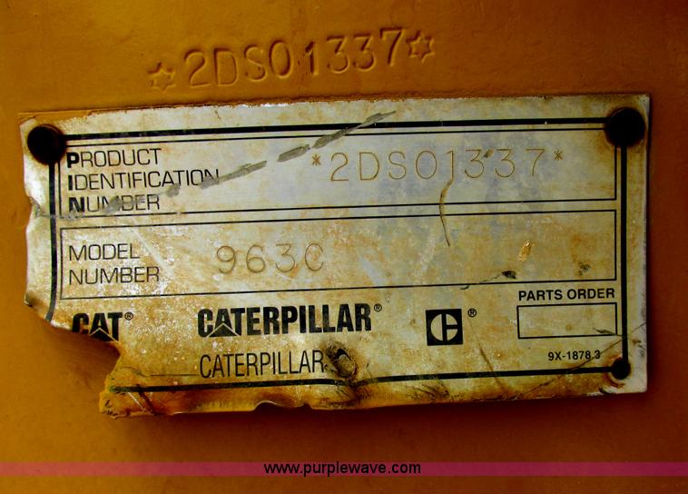 image for item E7316 2001 Caterpillar 963C track loader