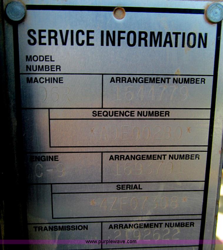 image for item F5091 2003 Caterpillar D6R LGP Series II dozer