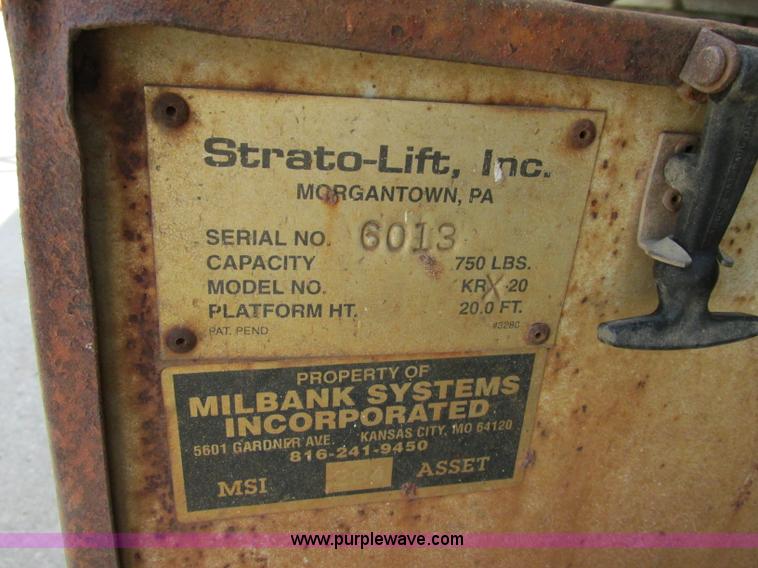 image for item F5179 Strato KRX20 scissor lift