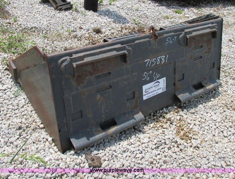 image for item F5181 56" low profile skid steer bucket
