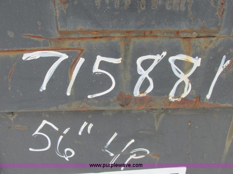 image for item F5181 56" low profile skid steer bucket