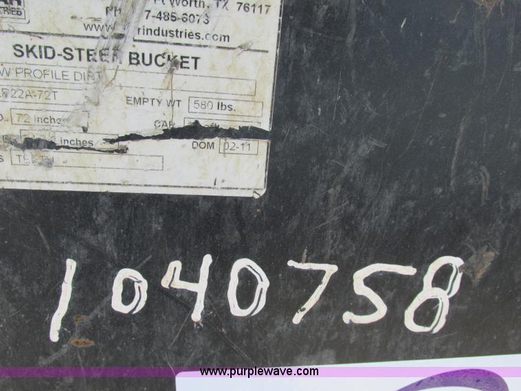 image for item F5185 Star 78" skid steer bucket