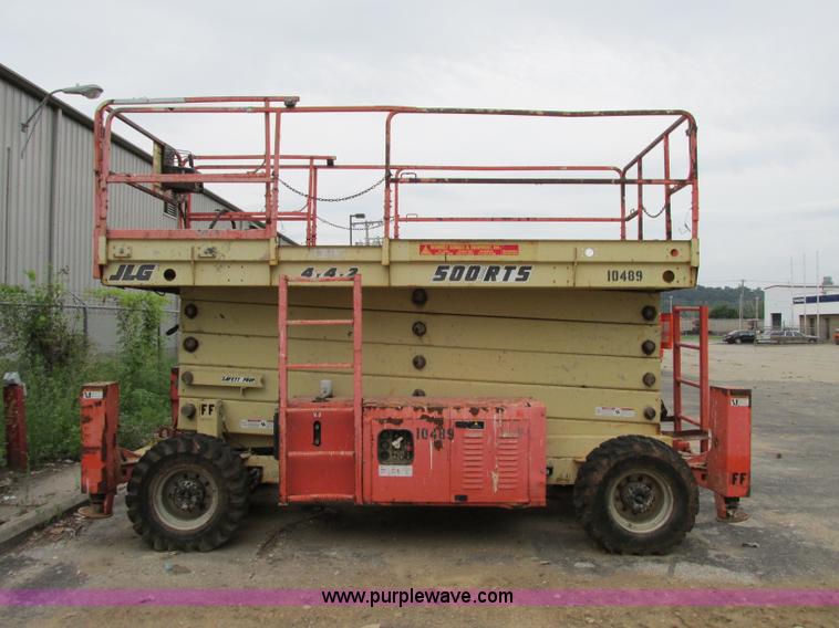 image for item F5189 2002 JLG 500RTS rough terrain scissor lift