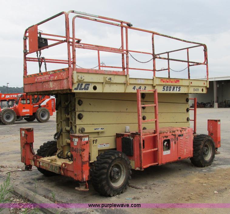 image for item F5189 2002 JLG 500RTS rough terrain scissor lift