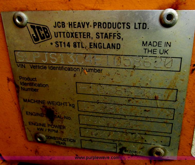 image for item F5190 2006 JCB JS130 excavator