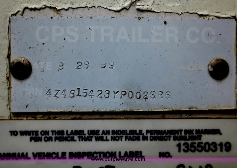 image for item F6648 2000 CPS 32' end dump trailer