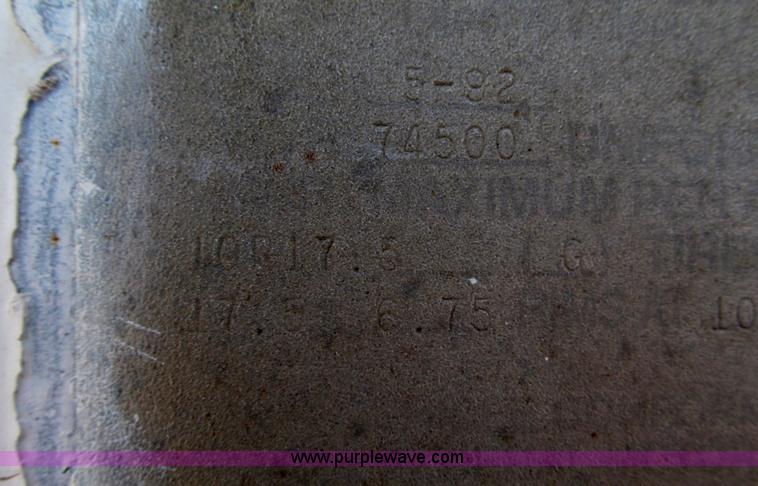 image for item F7060 1993 Muvall 48' double drop equipment trailer