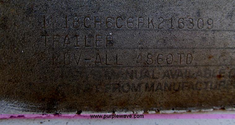 image for item F7060 1993 Muvall 48' double drop equipment trailer