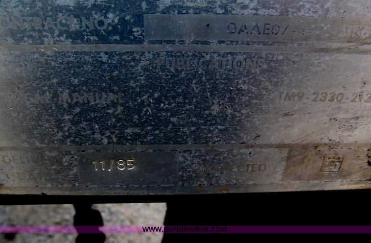 image for item F7067 1986 1.5 ton dump utility trailer