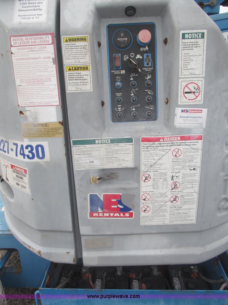 image for item F7076 1999 Genie Z34/22N narrow electric boom lift