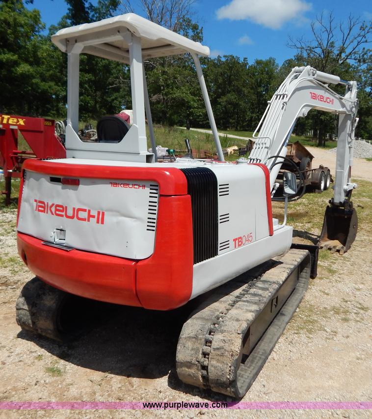 image for item G3377 1998 Takeuchi TB045 compact excavator