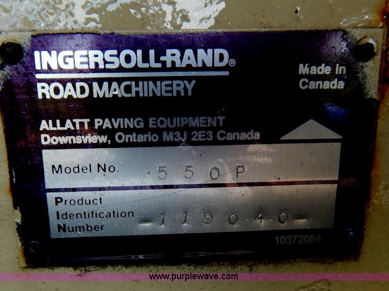 image for item G3379 Ingersoll Rand 550P paver