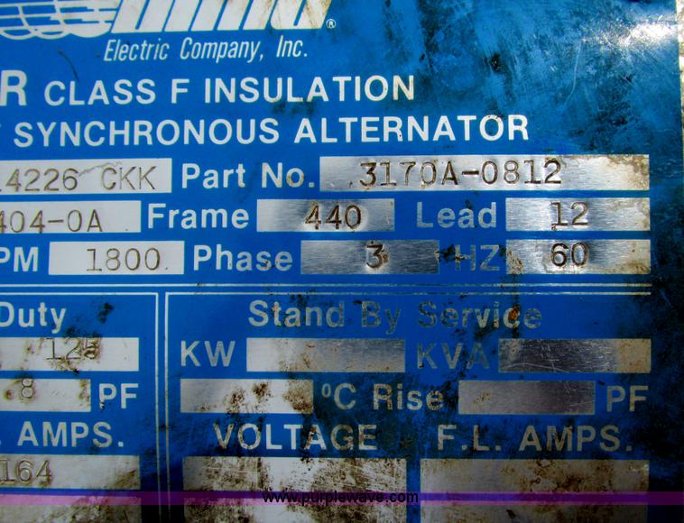 image for item G3386 Lima 100 kW generator