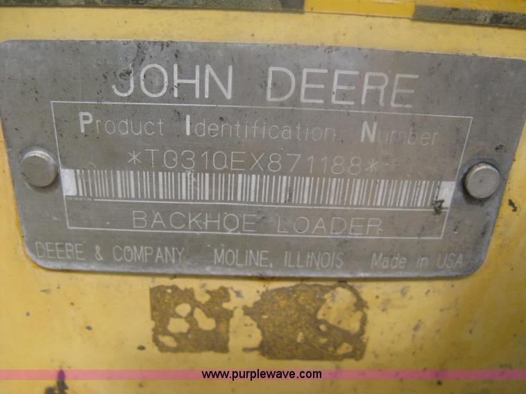 image for item H6466 1999 John Deere 310E backhoe