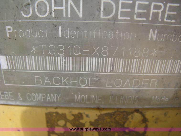 image for item H6466 1999 John Deere 310E backhoe