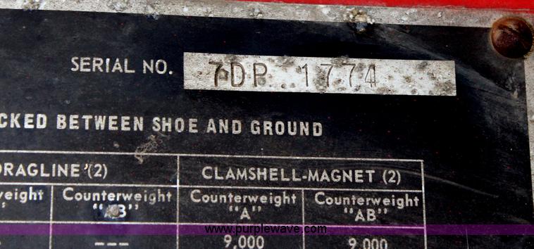 image for item H6716 1974 Link-Belt LS78 hydraulic crawler crane