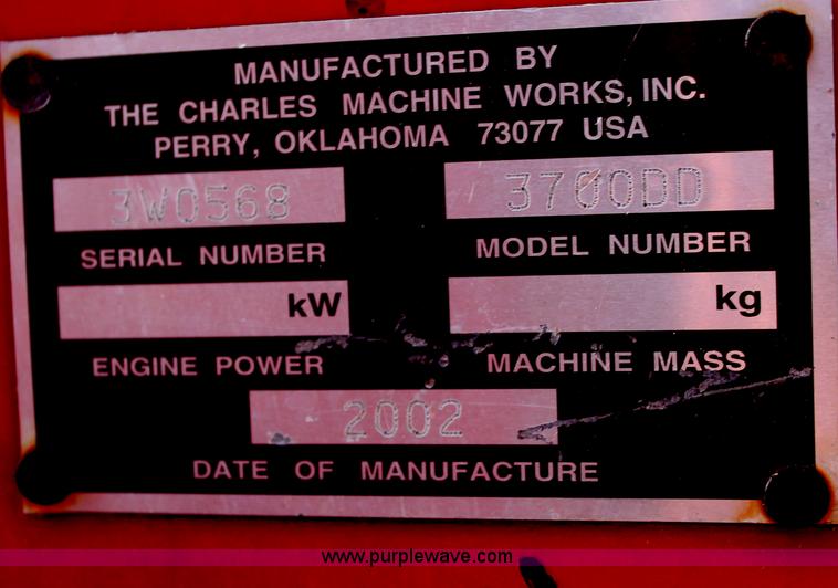 image for item I7934 2002 Ditch Witch 3700DD slide trencher