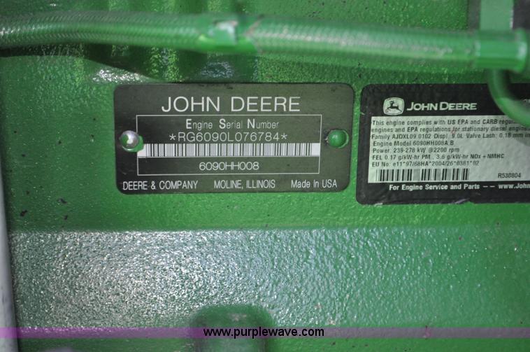 image for item G6119 2010 John Deere 9770 STS RWA combine