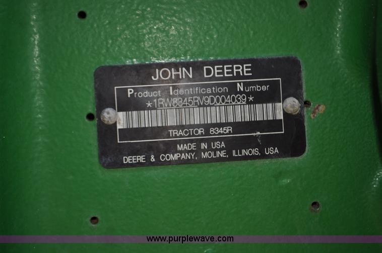 image for item G6122 2010 John Deere 8345R MFWD tractor