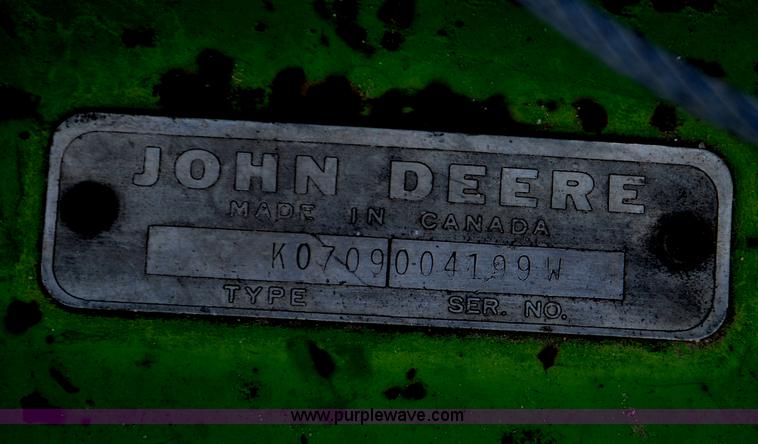 image for item G6137 John Deere 709 rotary mower