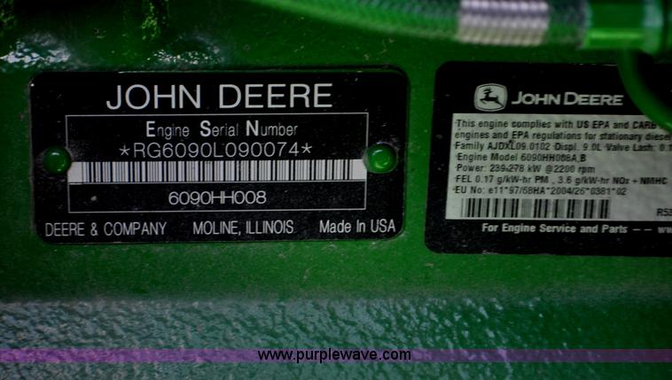 image for item G6138 2009 John Deere 9770 STS 2WD combine